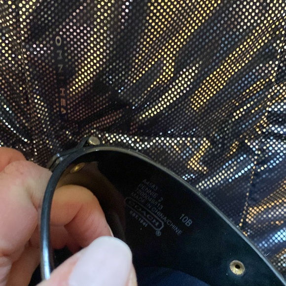 Coach Black Logo Crystal Logo Jelly Flip Flops - Picture 8 of 16